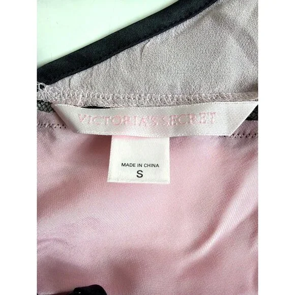 Vintage Victoria's Secret 100% Silk Pink Lace Slip Dress Size S Y2K - Picture 5 of 14